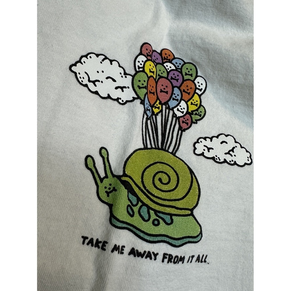 A Lab Tee Shirt Adult Size Medium Short‎ Sleeve Streetwear Skateboarding Snail
